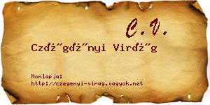 Czégényi Virág névjegykártya