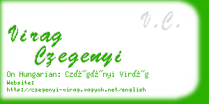 virag czegenyi business card